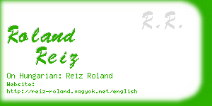 roland reiz business card